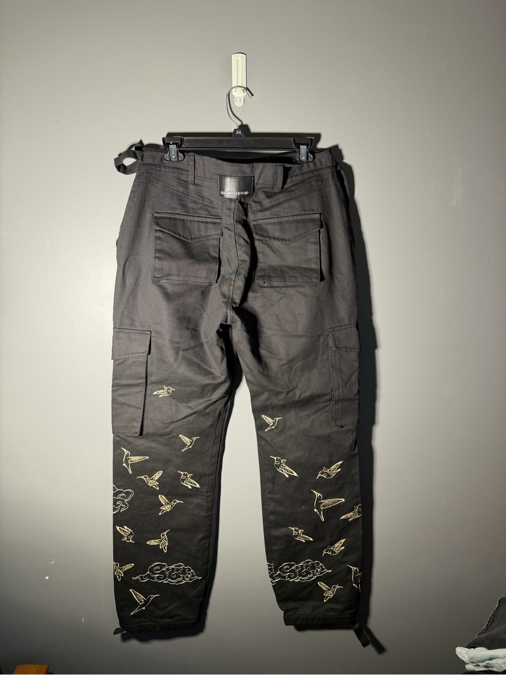 Maniere De Voir Birds and Clouds Cargo Pants Size 8 - Picture 3 of 6